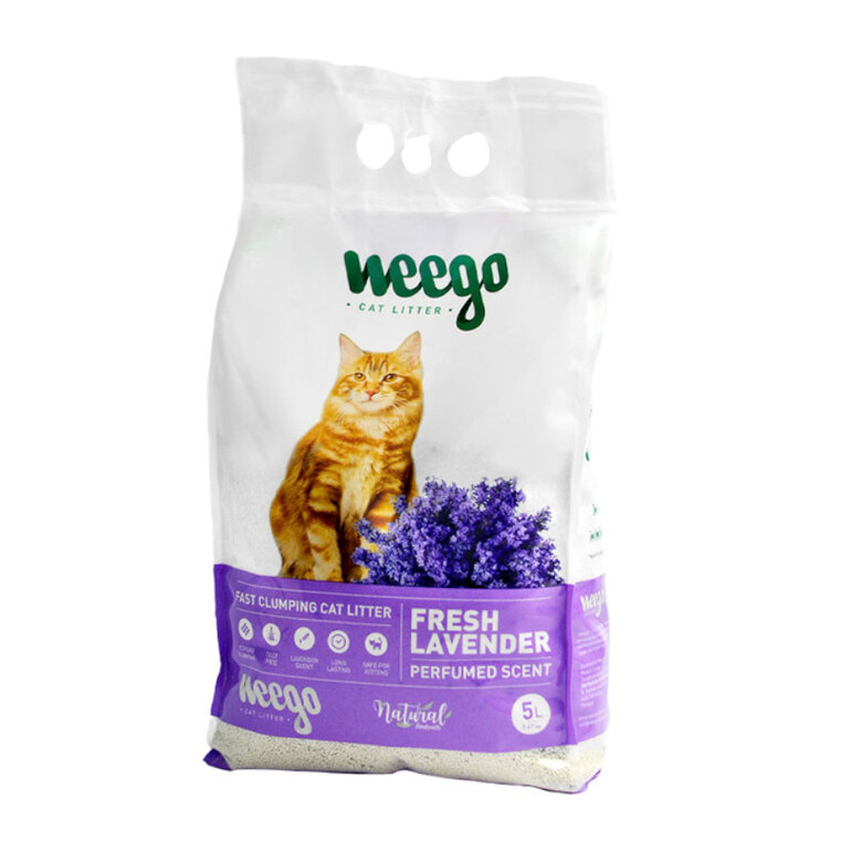 Weego Fresh Lavender Areia Aglomerante para gatos, , large image number null